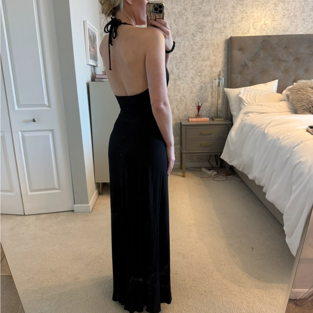Sky Black Halter Maxi Dress - Picture 5 of 7